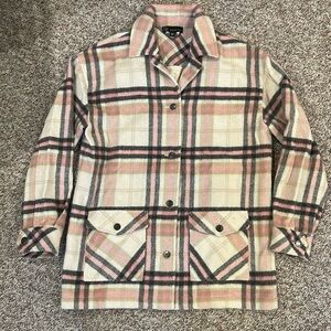 Carré Noir plaid shacket size small